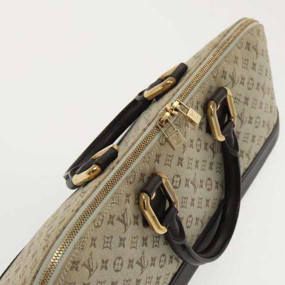 LOUIS VUITTON Monogram Mini Alma Ron Hand Bag Khaki M92206 LV Auth 98725 - Picture 6 of 16